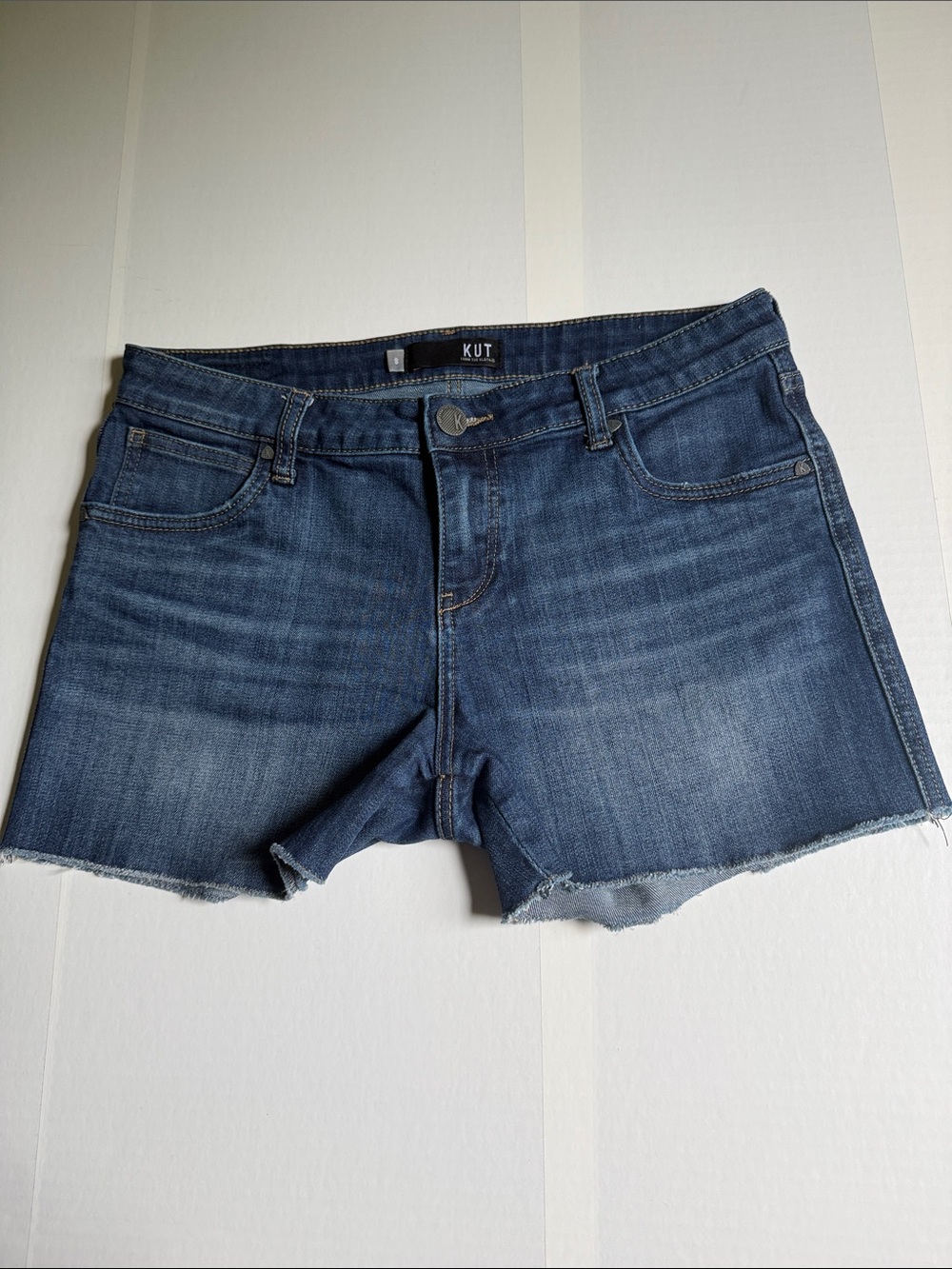 Kut from the Kloth Blue Denim Cutoff Size 8 Shorts
